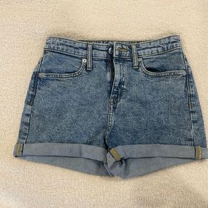 High Rise Denim shorts NWOT